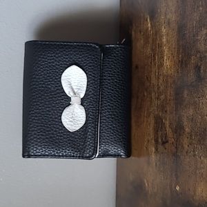 Black and white wallet
